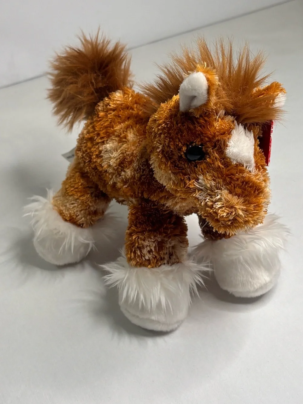 Aurora Mini Flopsies Clyde the Clydesdale horse plush toy